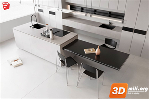 Dining Table Set Skp Files